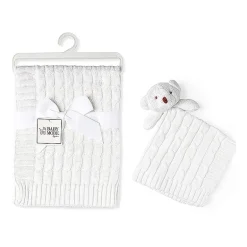 3 Stories Trading Company Baby Cable Knit Gift Set 2-pc. Baby Blanket