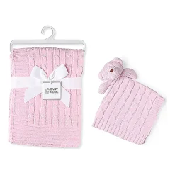 3 Stories Trading Company Baby Cable Knit Gift Set 2-pc. Baby Blanket
