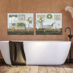 Streamline Art Fluffy Towels Canvas Art
