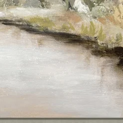 Streamline Art Quiet Meadow Hand Embellished Canvas Art