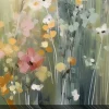 Streamline Art Tranquil Meadow Tones I Hand Embellished Canvas Art