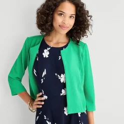 Studio 1 Womens Petite Midi Floral Jacket Dress