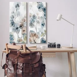 Stupell Industries Elegant Abstract Botanical Plant 2-pc. Wall Art Set