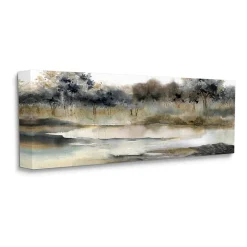 Stupell Industries Trees By Lakeside Landscape Canvas Art