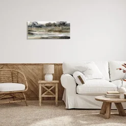 Stupell Industries Trees By Lakeside Landscape Canvas Art