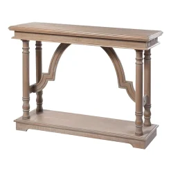 StyleCraft Gray Wash Wood Trestle Console Table