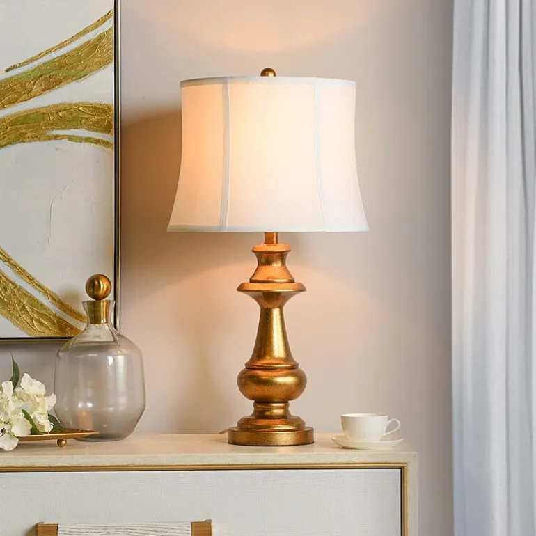 Stylecraft 28" Premier Gold Metal Table Lamp