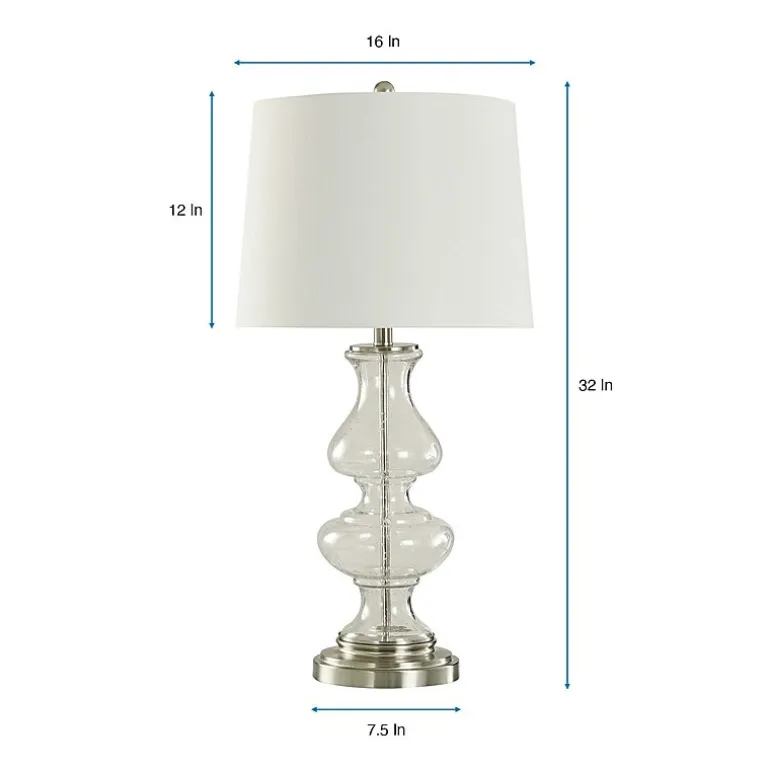Stylecraft 32" Timeless Glass Table Lamp