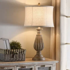 Stylecraft 15 W Brown & Black Table Lamp