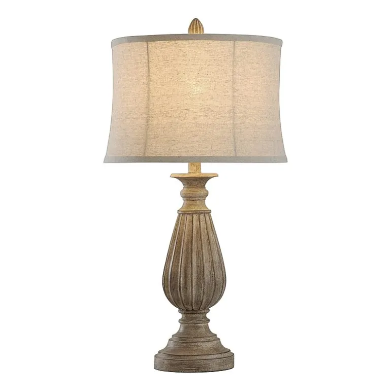 Stylecraft 15 W Brown & Black Table Lamp