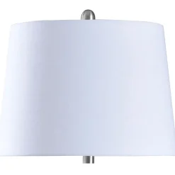 Stylecraft 15.5 W Off-White & Blue Ceramic Table Lamp