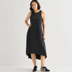Stylus Easy Tank Womens Crew Neck Sleeveless Maxi Dress