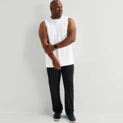 Stylus Mens Crew Neck Sleeveless Big and Tall Muscle T-Shirt