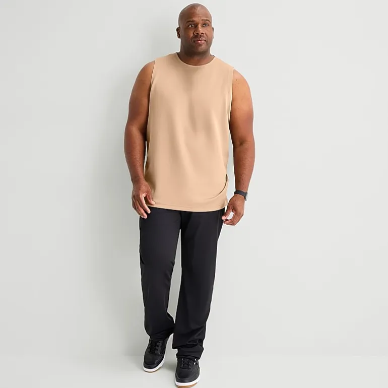 Stylus Mens Crew Neck Sleeveless Big and Tall Muscle T-Shirt