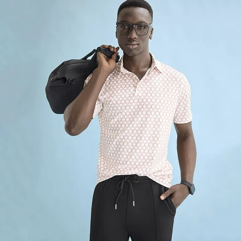 Stylus Mens Fitted Short Sleeve Polo Shirt