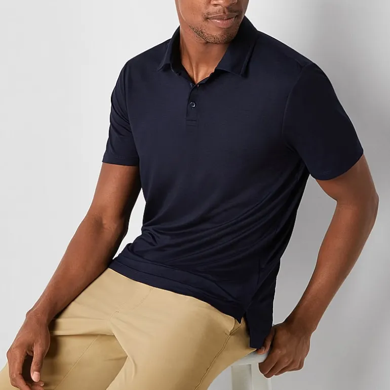 Stylus Mens Regular Fit Short Sleeve Supersoft Essential Polo Shirt