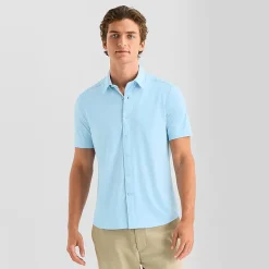 Stylus Mens Short Sleeve Regular Fit Button-Down Shirt