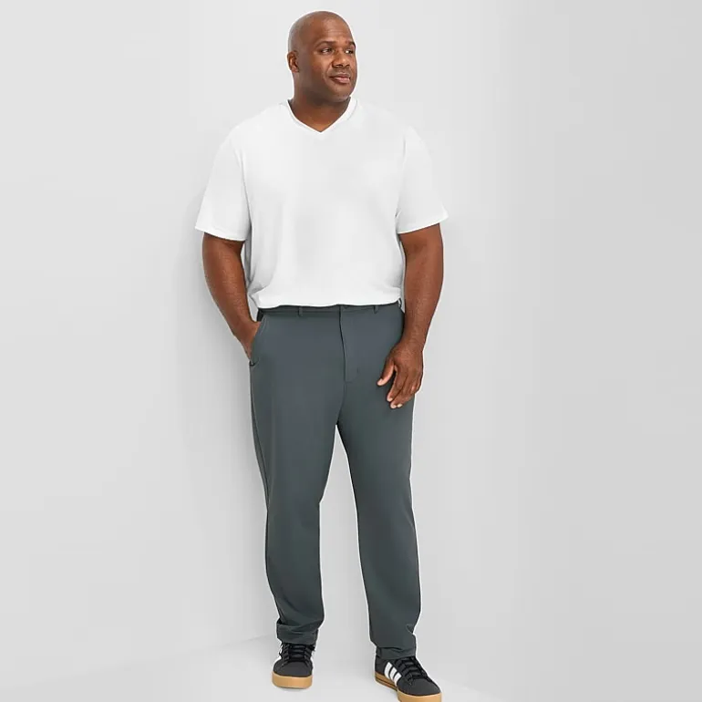 Stylus Mens Slim Fit Big and Tall Flat Front Pant