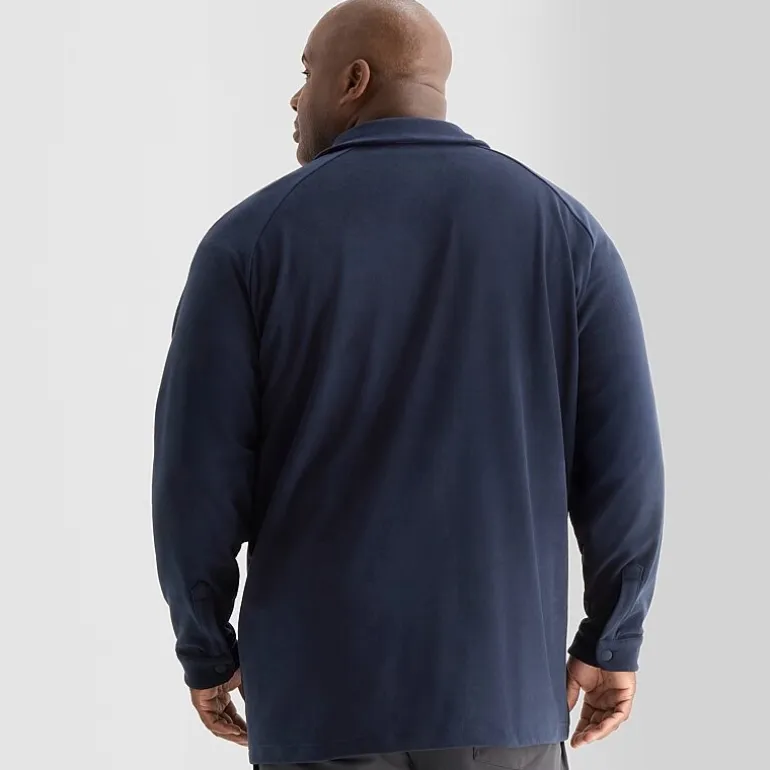 Stylus Raglan Knit Mens Big and Tall Shirt Jacket