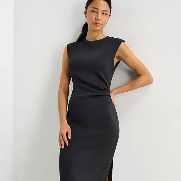 Stylus Womens Crew Neck Sleeveless Sheath Dress