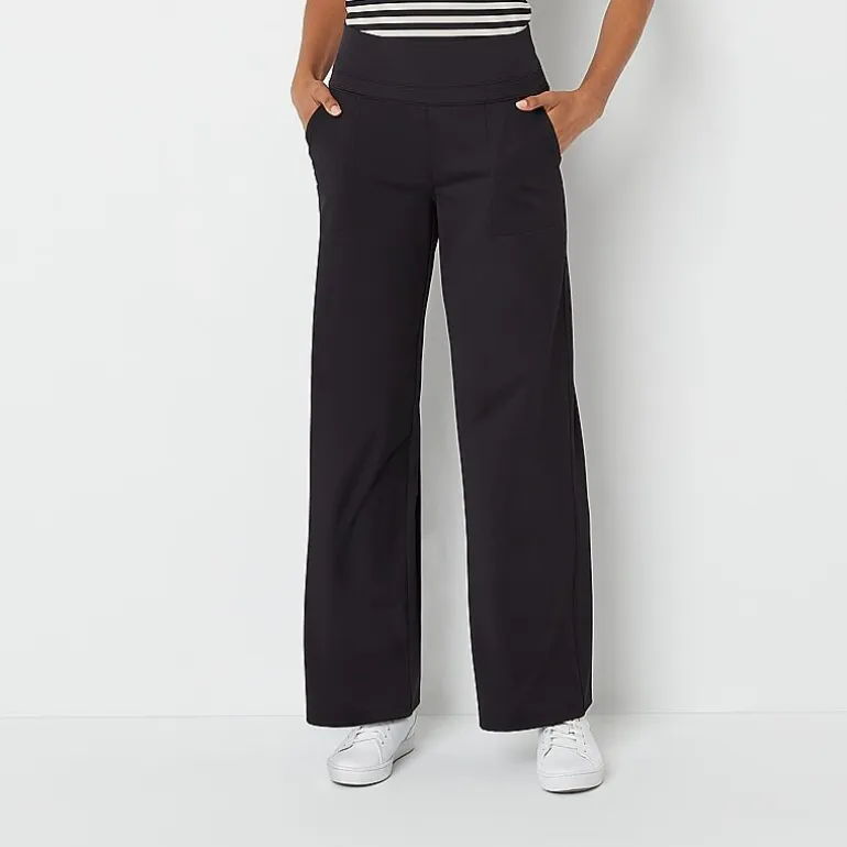 Stylus Womens High Rise Wide Leg Pant