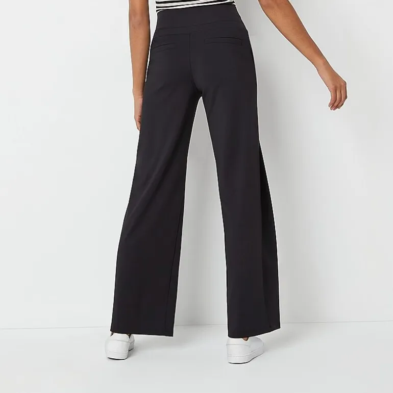 Stylus Womens High Rise Wide Leg Pant