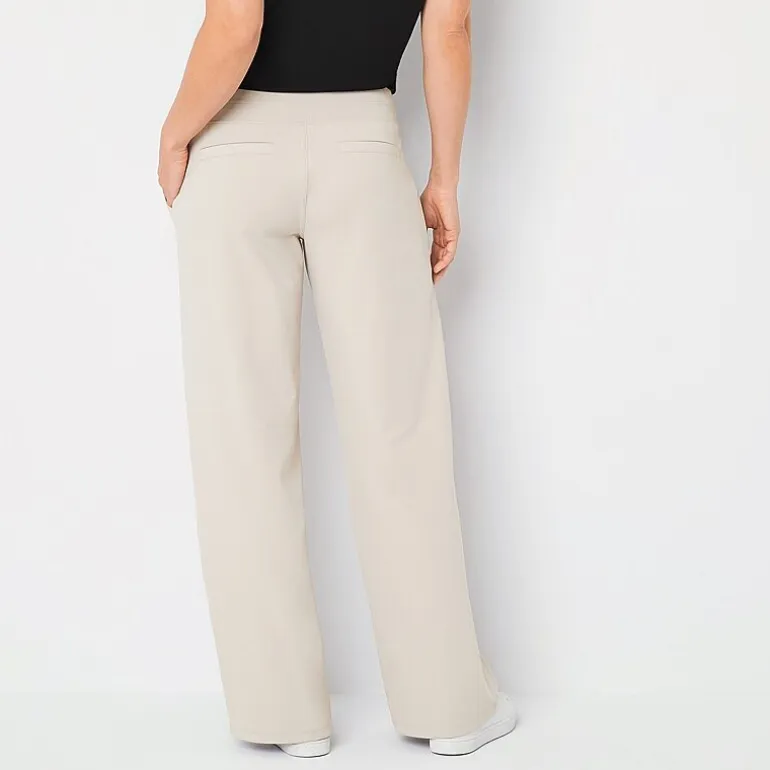 Stylus Womens High Rise Wide Leg Pant