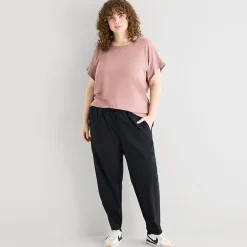Stylus Womens Plus Crew Neck Short Sleeve T-Shirt