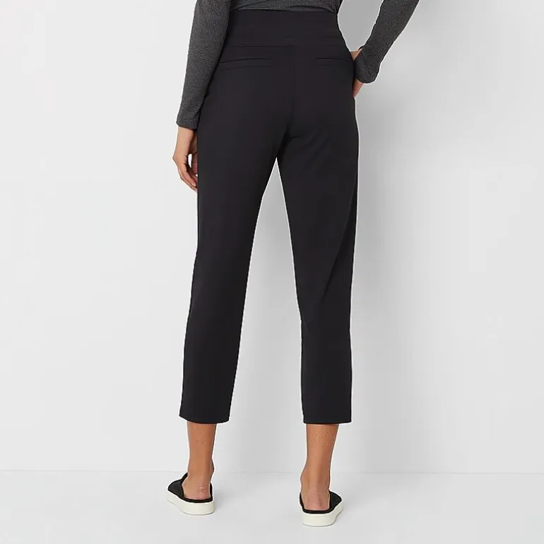 Stylus Womens Tapered High Rise Pull-On Pant