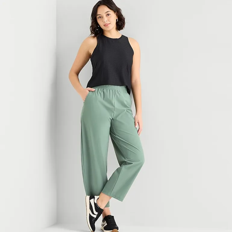 Stylus Womens Wide Leg Mid Rise Pull-On Pant