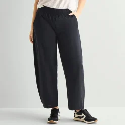 Stylus Womens Wide Leg Mid Rise Pull-On Pant