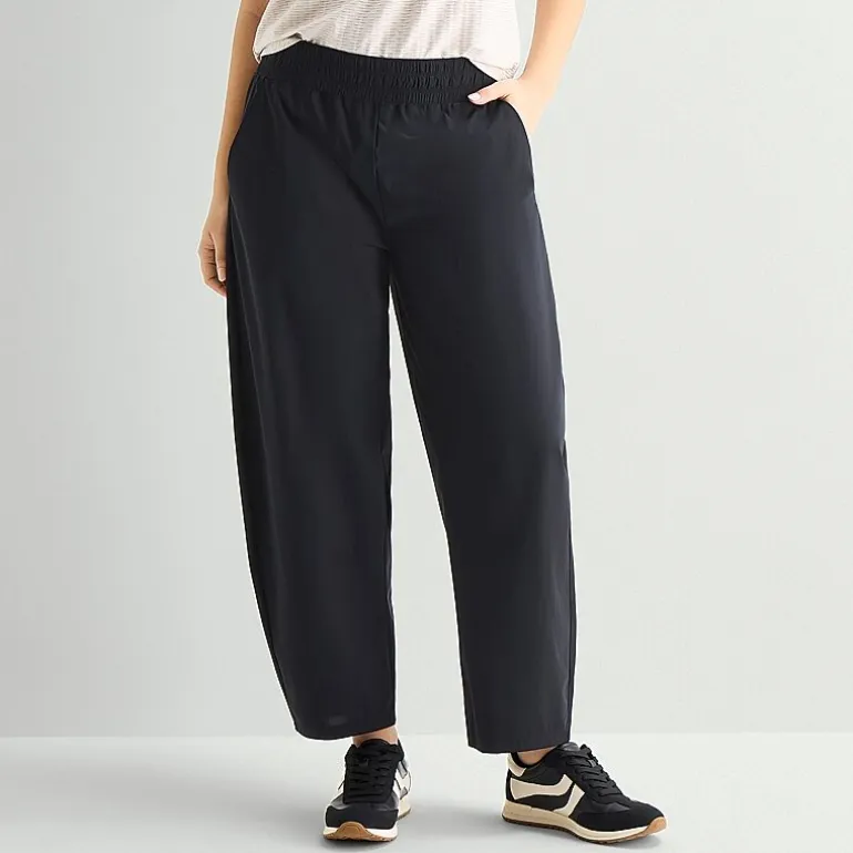 Stylus Womens Wide Leg Mid Rise Pull-On Pant