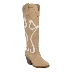Sugar Kammy Womens Block Heel Cowboy Boots