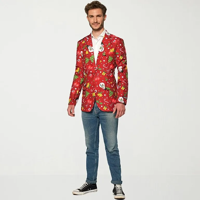 Suitmeister Light Up Christmas Mens Slim Fit Blazer