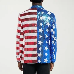 Suitmeister Usa Sequin Mens Slim Fit Blazer