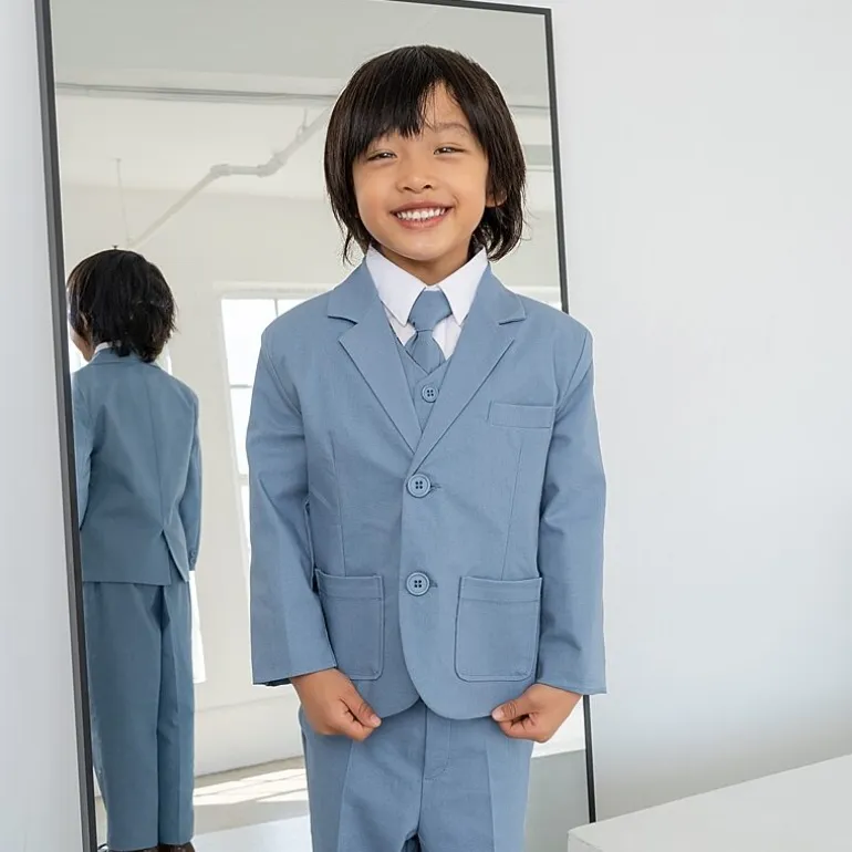 Suit the BOYZ Linen Blend Toddler Boys 5-pc. Suit Set