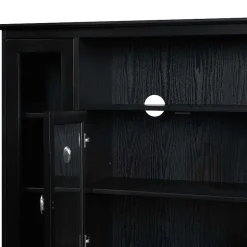 Summit Highboy TV Stand with Storage Cabinets and Shelves
