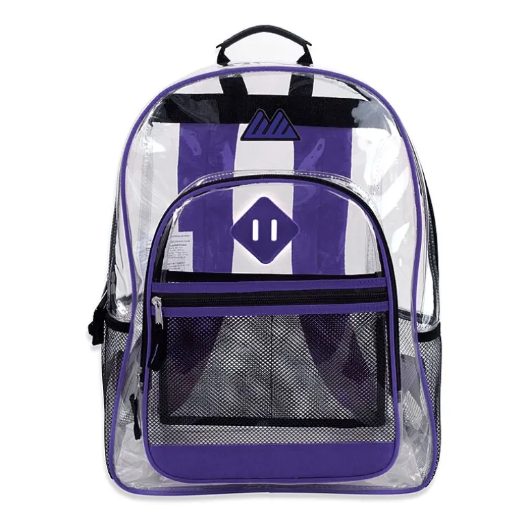 Summit Ridge Delux Clear Backpack With Mesh