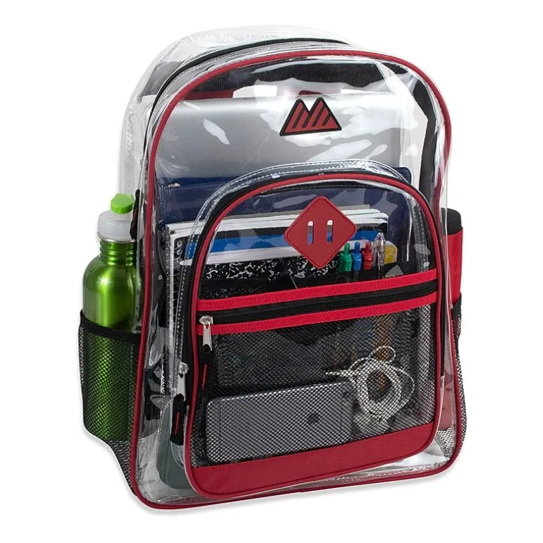 Summit Ridge Delux Clear Backpack With Mesh