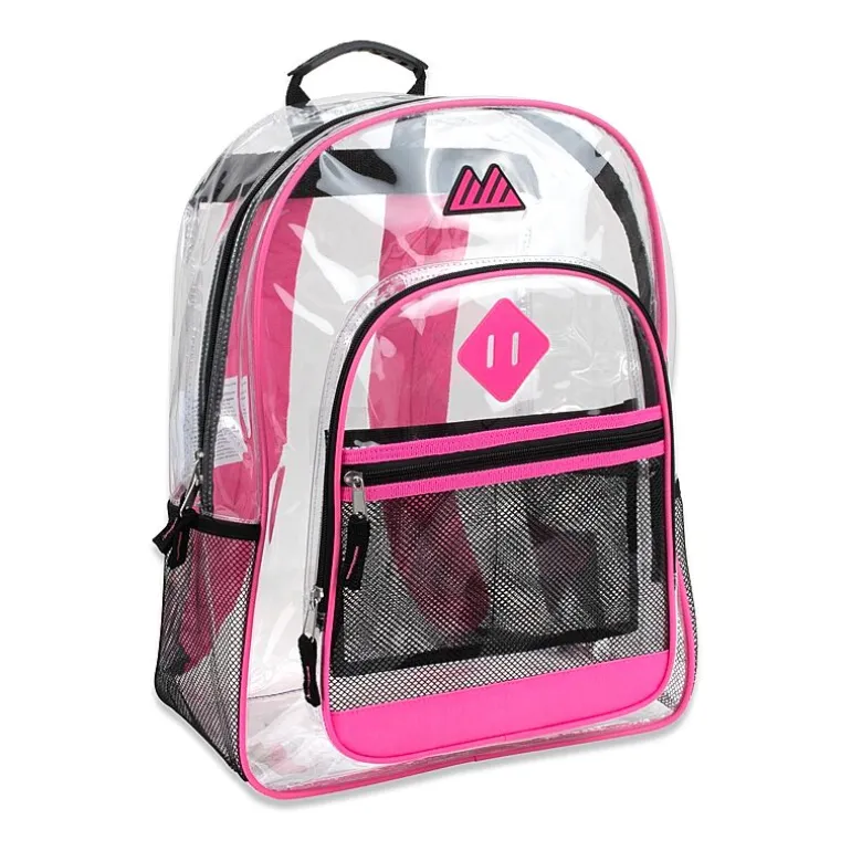 Summit Ridge Delux Clear Backpack With Mesh