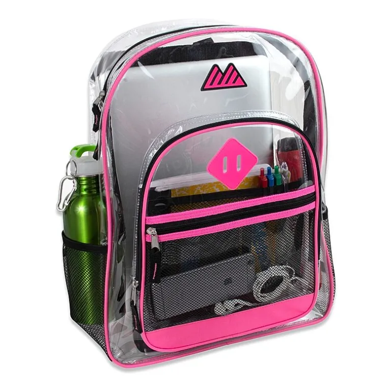 Summit Ridge Delux Clear Backpack With Mesh