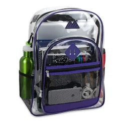 Summit Ridge Delux Clear Backpack With Mesh