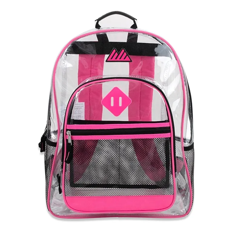 Summit Ridge Delux Clear Backpack With Mesh