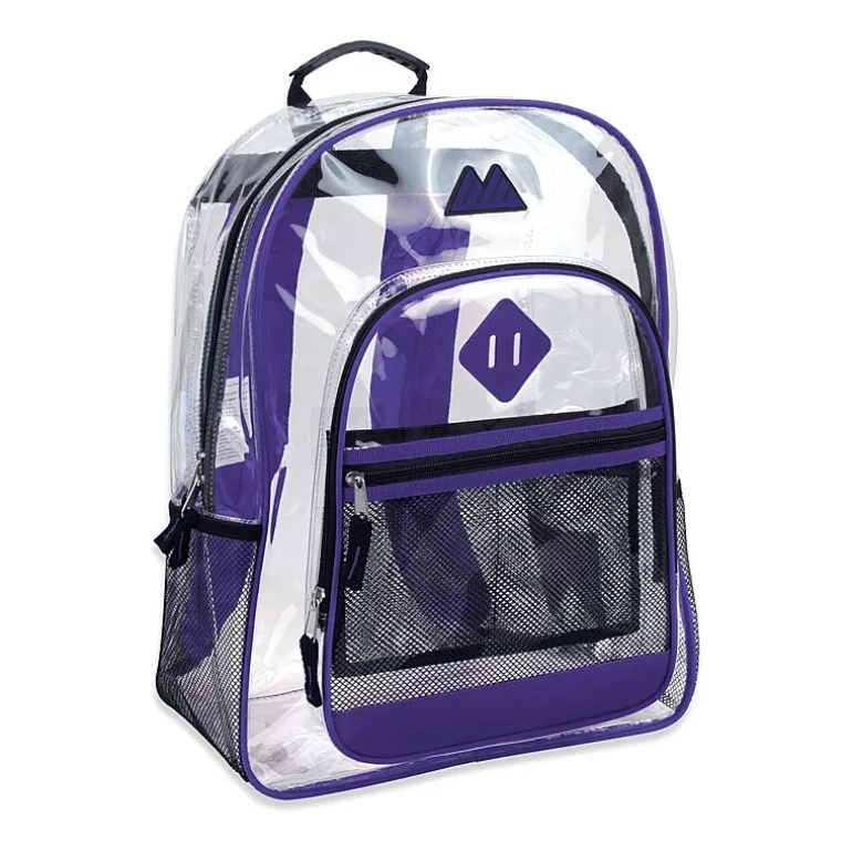 Summit Ridge Delux Clear Backpack With Mesh