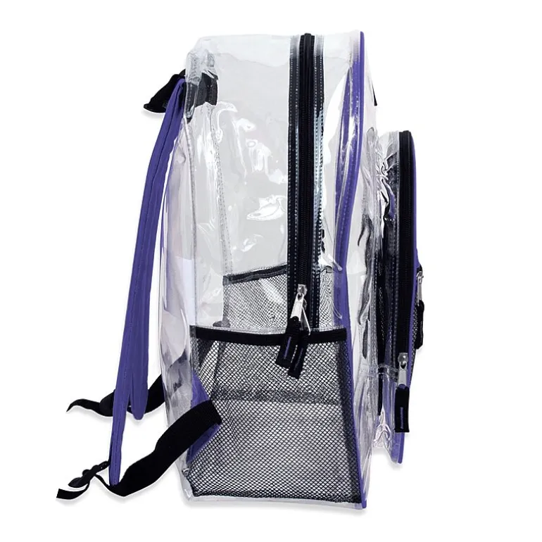 Summit Ridge Delux Clear Backpack With Mesh