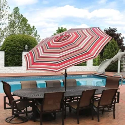 Sunnydaze® 9-Foot Patio Umbrella with Push Button Tilt