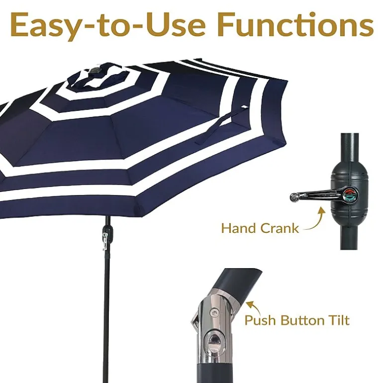 Sunnydaze® 9-Foot Patio Umbrella with Push Button Tilt