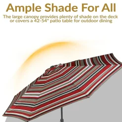 Sunnydaze® 9-Foot Patio Umbrella with Push Button Tilt