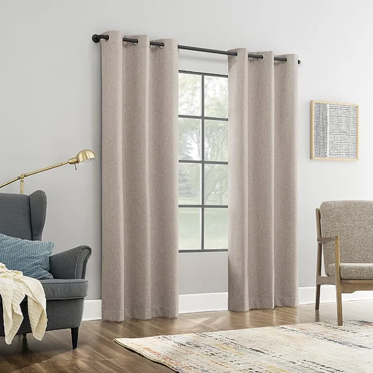 Sun Zero Aldwin Grommet Top Energy Saving 100% Blackout Single Curtain Panel