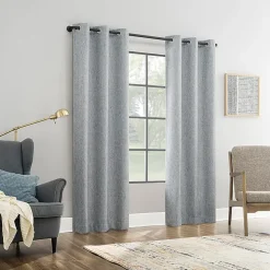 Sun Zero Aldwin Grommet Top Energy Saving 100% Blackout Single Curtain Panel